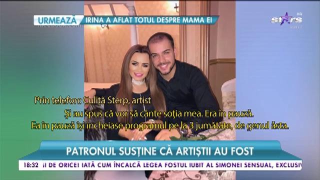 Artistul Sterp și soția sa, Carmen, atacați de patronul clubului unde au c&acirc;ntat