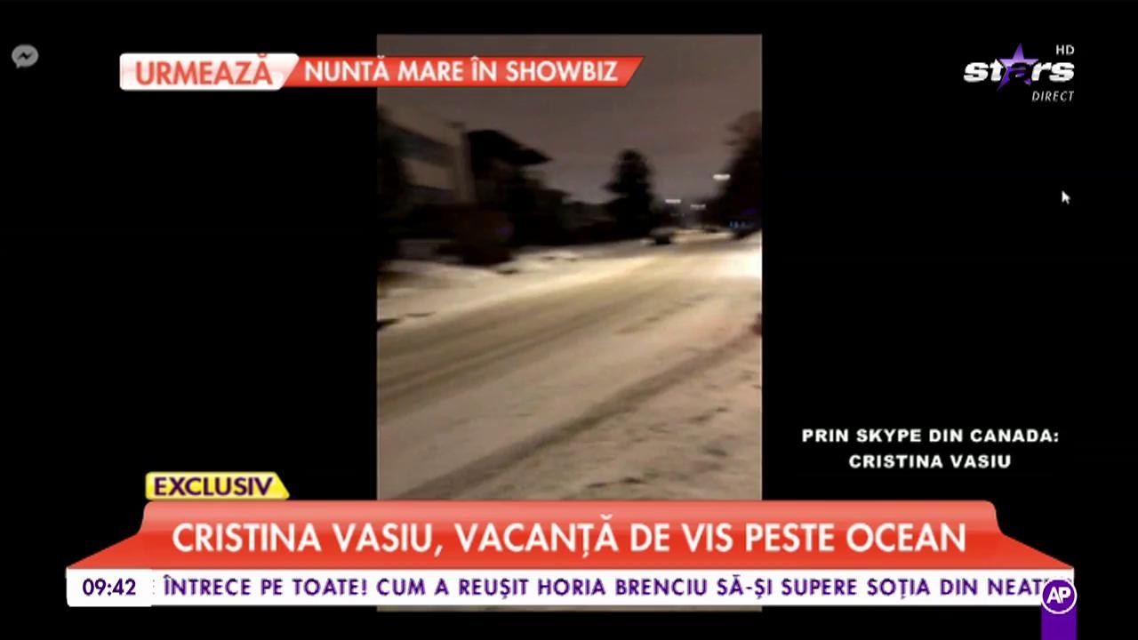 Cristina Vasiu, vacanță de vis peste ocean: „Ne confruntăm cu -30°C