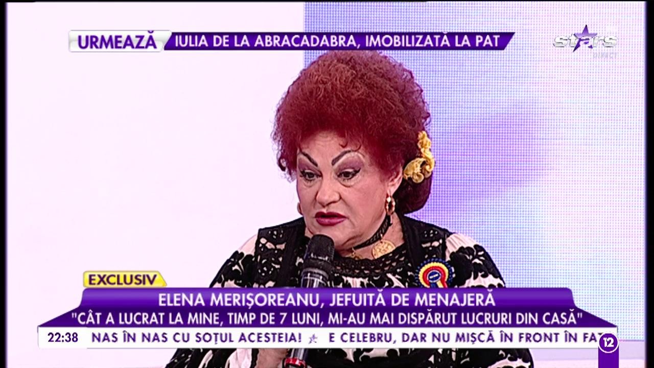 Elena Merișoreanu, jefuită de menajeră: &rdquo;Mi-a dispărut mai mult de un sfert de kilogram de aur&rdquo;