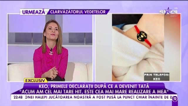 Keo, primele declarații după ce a devenit tătic: &rdquo;Nașii fetiței noastre vor fi niște prieteni foarte dragi&rdquo;