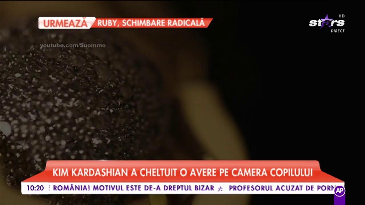 Kim Kardashian a cheltuit o avere pe camera copilului