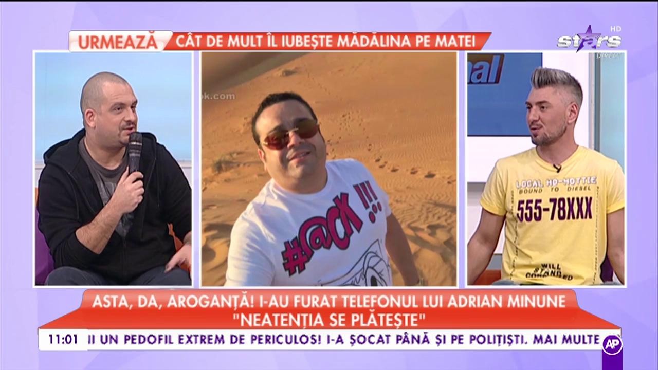 Adrian Minune a rămas fără telefon! Manelistul vrea să facă o înţelegere cu hoţii