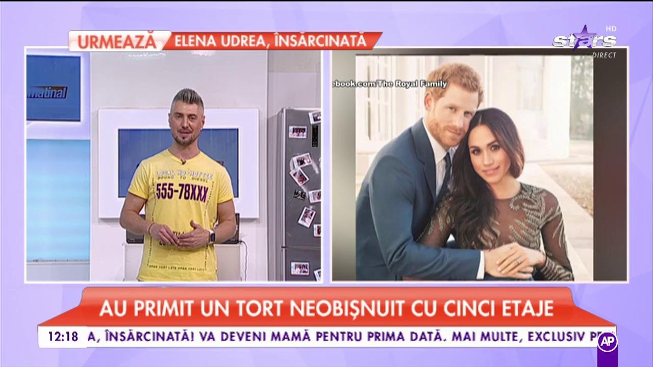 Prinţul Harry şi Meghan au primit un tort neobişnuit cu cinci etaje