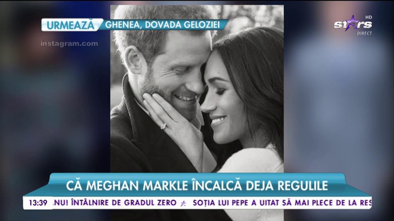 Nici n-a intrat bine în familia regală că Meghan Markle încalcă regulile