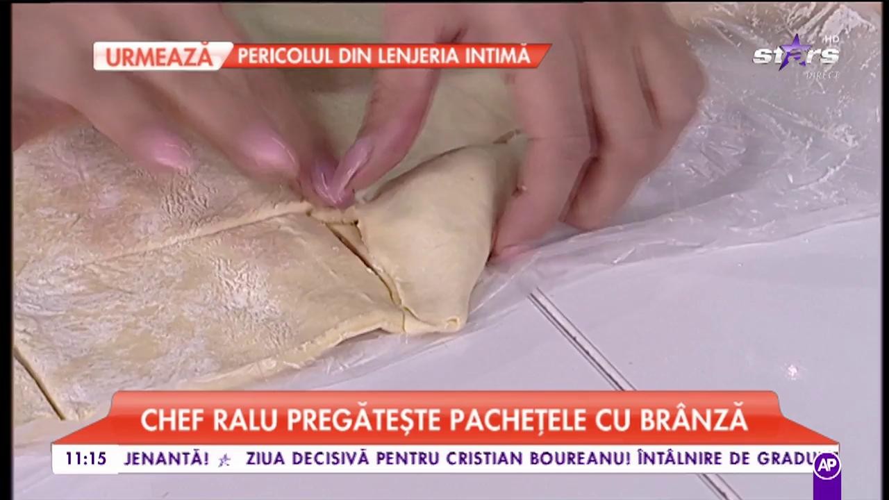 Chef Raluca gătește pachețele cu brânză. O rețetă rapidă și delicioasă