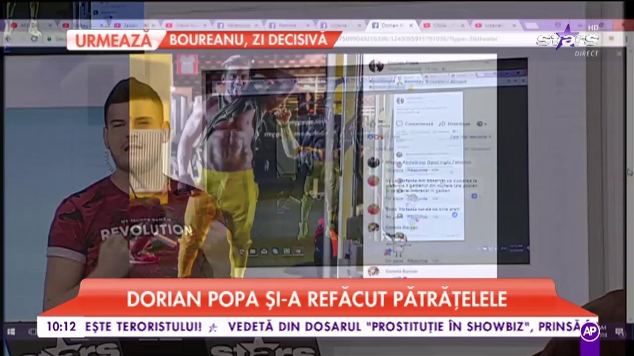 Imagini senzaționale. Dorian Popa și-a refăcut pătrățelele