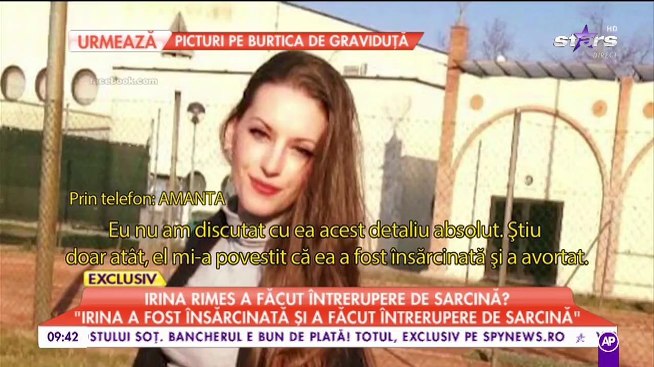 Irina Rimes a făcut întrerupere de sarcină. Dialog incredibiliă între soție și amantă