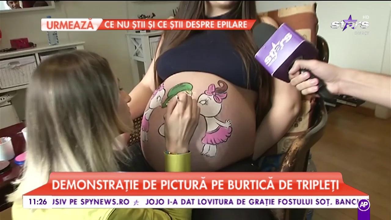 Pictura pe burtică de gravide. Cea mai frumoasă amintire pentru graviduțe