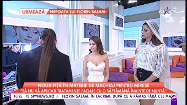 Noua fiță în materie de machiaj pentru mirese: ”Este recomandat să foloșiți apă micelară pentru a curăța tenul”