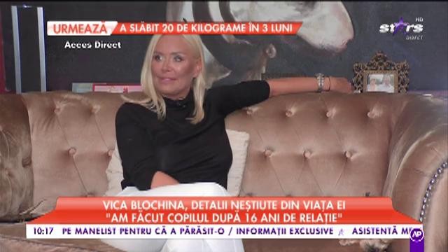 Vica Blochina, detalii neștiute din viața ei: ”L-am cunoscut pe tatăl copilului meu într-un bar din capitală”