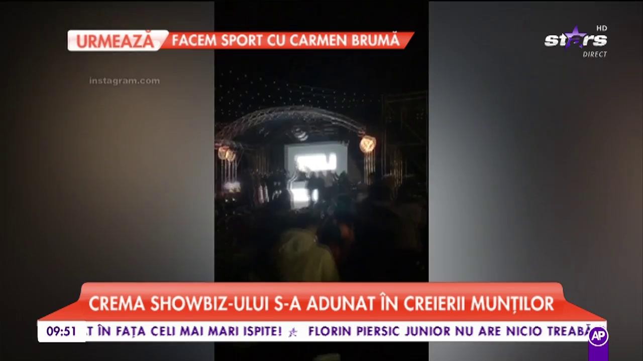 Crema showbiz-ului s-a adunat în creierii munților. Petrecere exclusivistă la mare altitudine