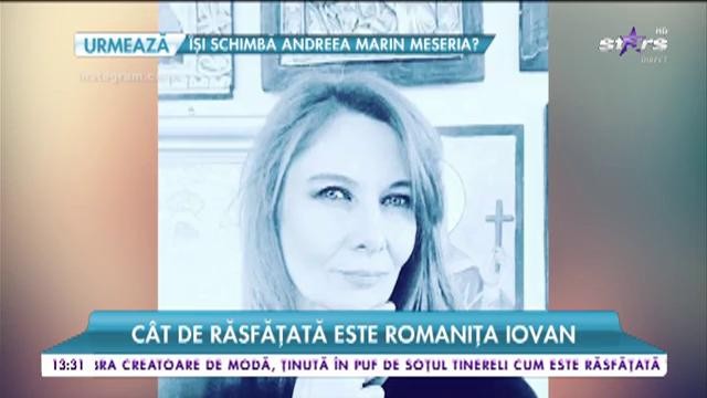 C&acirc;t de răsfățată este Romanița Iovan. Creatoarea este ținută &icirc;n puf de soțul tinerel