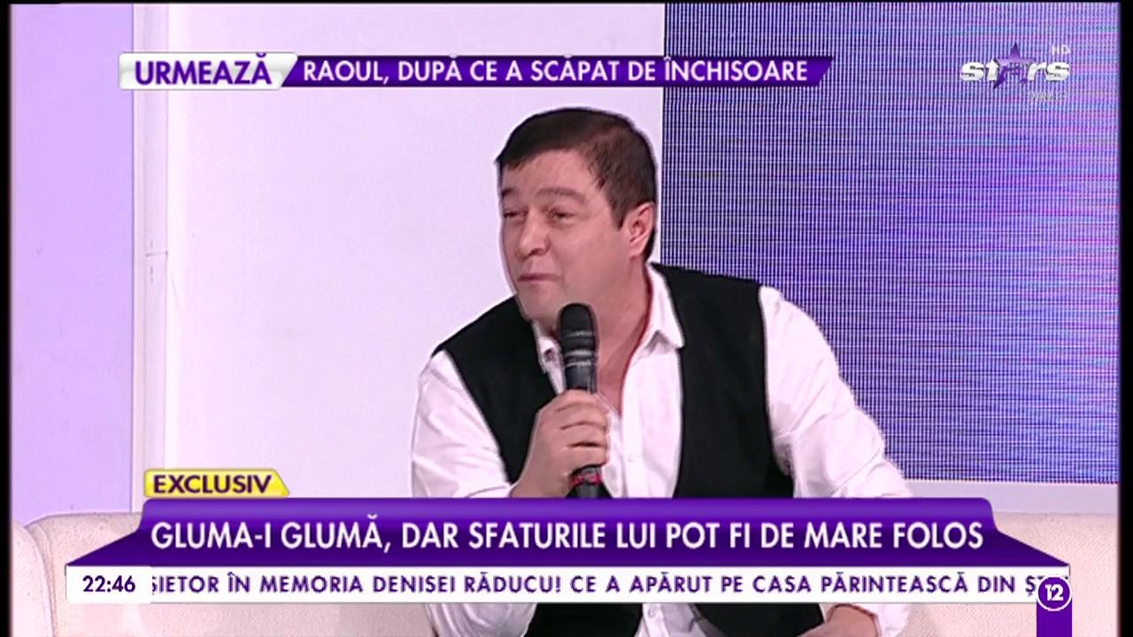 Văru Săndel știe de unde vine depresia la femei. Gluma-i glumă dar sfaturile lui pot fi de mare folos