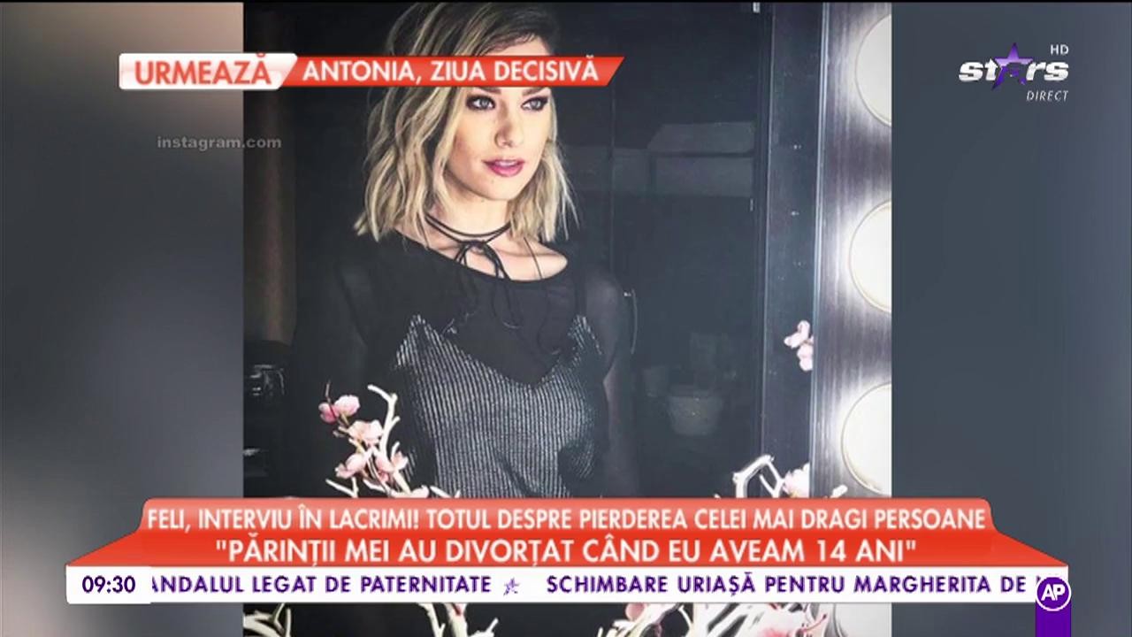 Feli, interviu în lacrimi! Totul despre pierderea celei mai dragi persoane