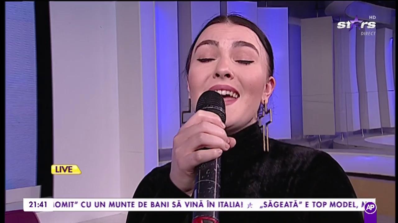 Serena cântă, în direct, melodia "Arinela Nentori"