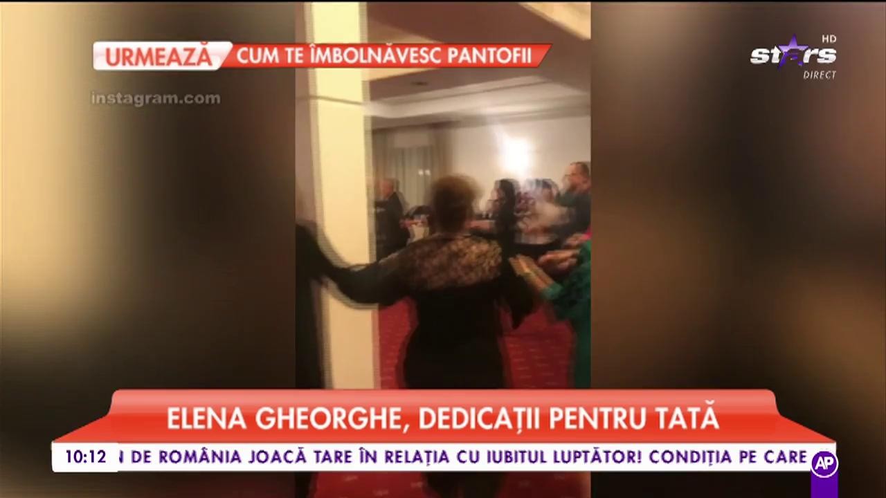 Petrecere de zile mari pentru tatăl Elenei Gheorghe