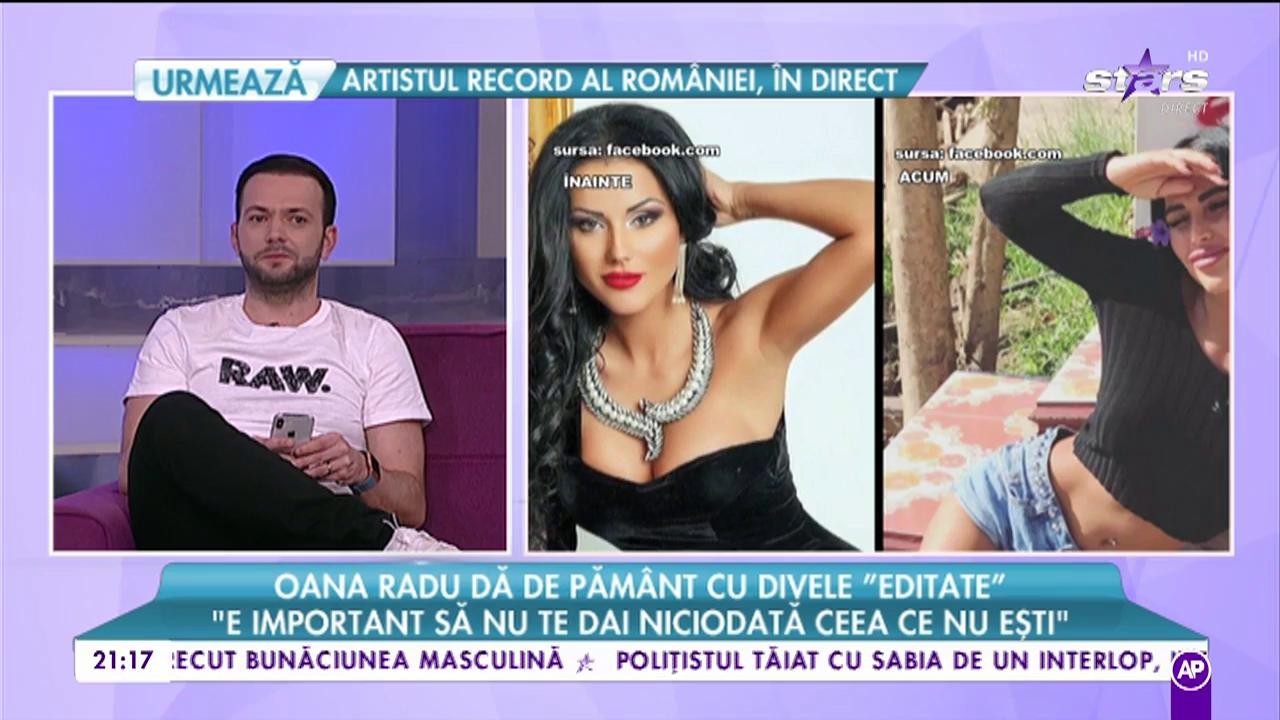 Oana Radu dă de pământ cu divele "editate" de pe Instagram