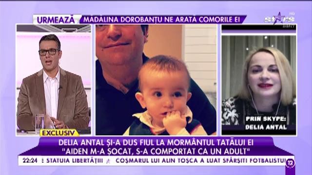 Delia Antal și-a dus fiul la morm&acirc;ntul tatălui ei: "M-am simțit ca la o &icirc;nt&acirc;lnire adevărată, reală cu tatăl meu"