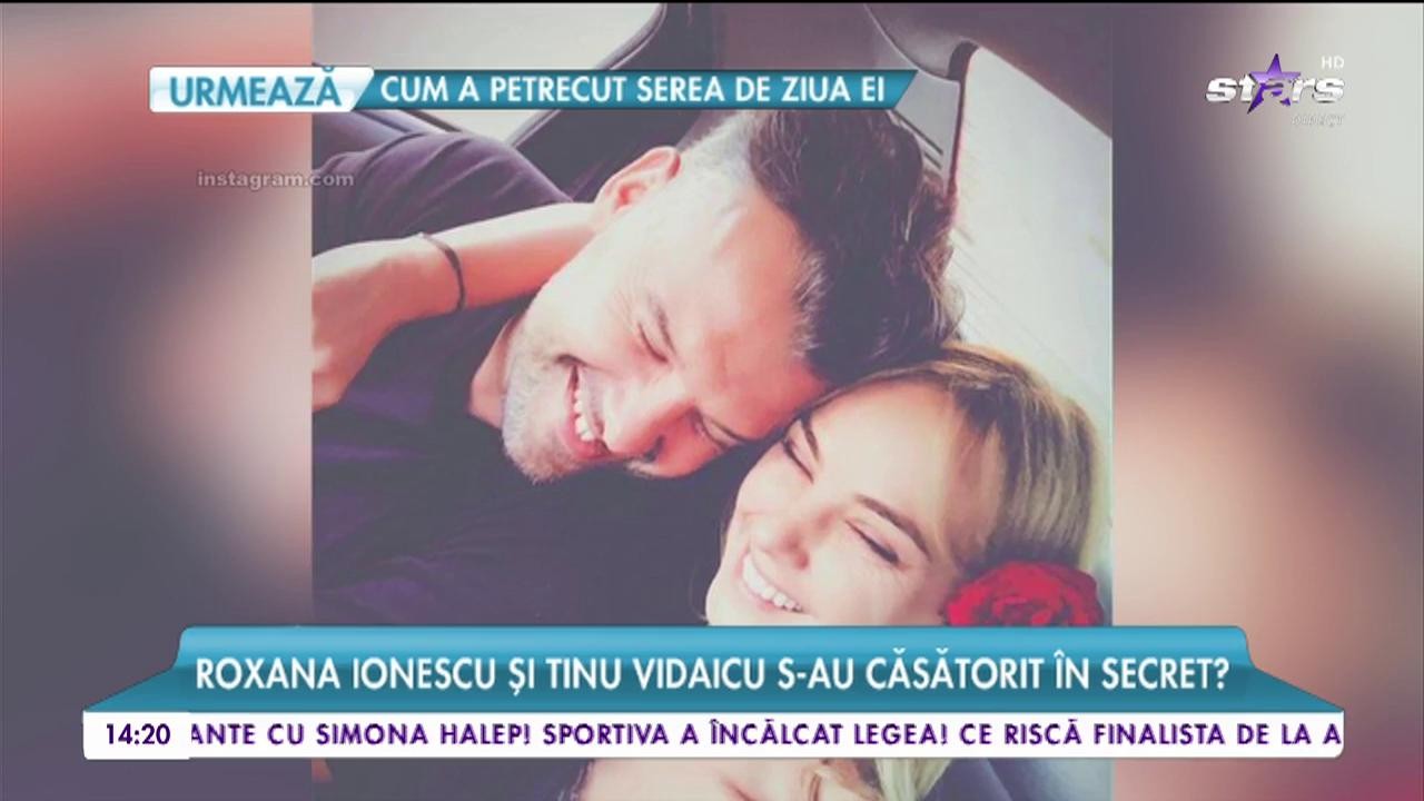 Roxana Ionescu şi Tinu Vidaicu s-au căsătorit &icirc;n secret?