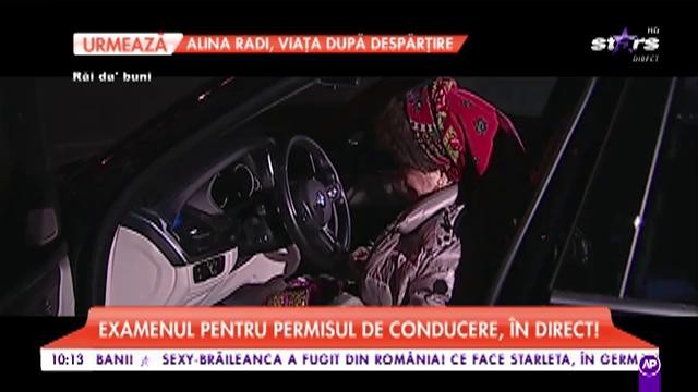 Atenție, șoferi! Saveta Bogdan, pentru prima dată la volan