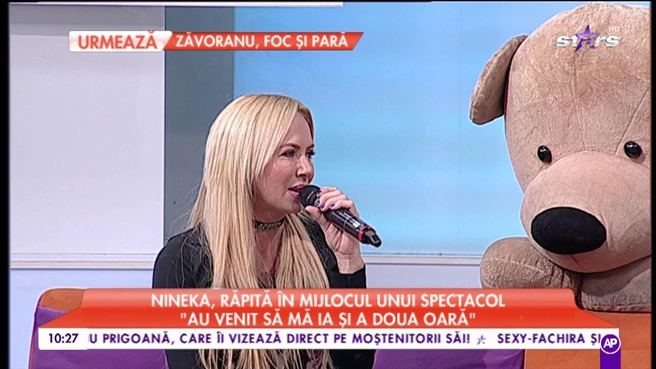 O cunoscută artistă de la noi a fost răpită în mijlocul unui spectacol!