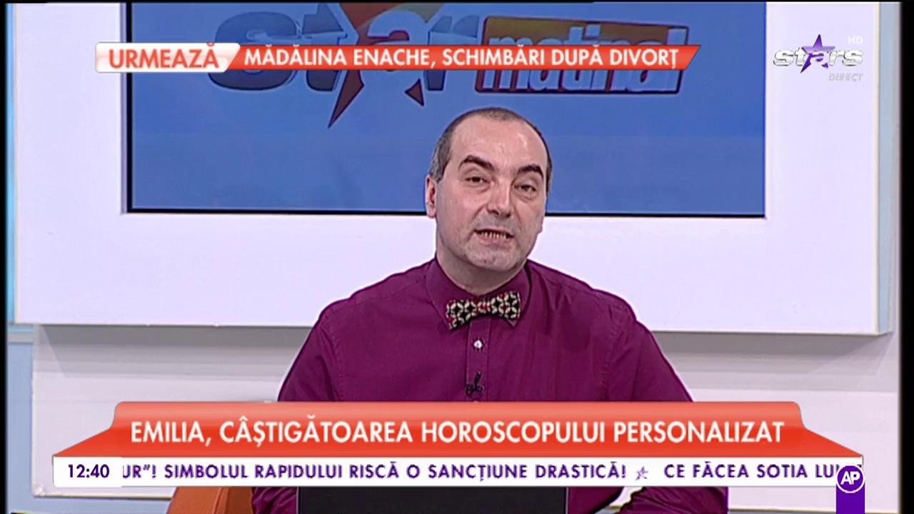 Remus Ionescu face horoscopul personalizat pentru câștigătoarea concursului