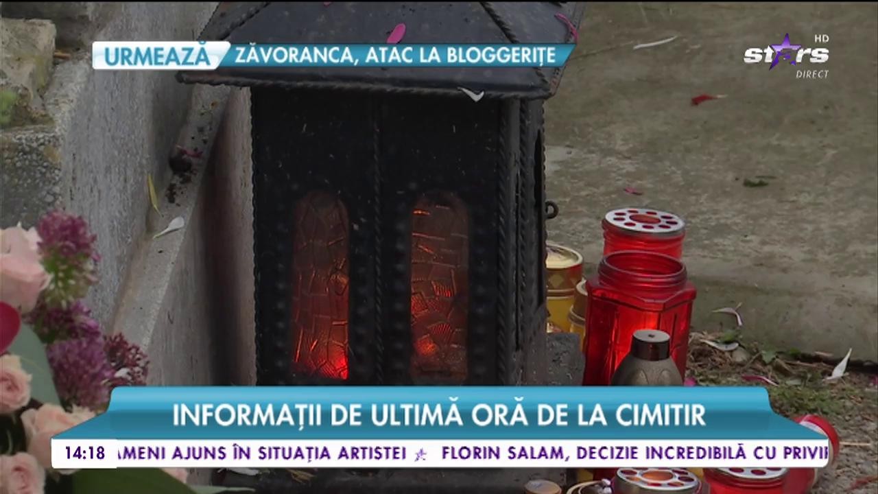 Morm&acirc;ntul Stelei Popescu a luat foc. Informații de ultimă oră de la cimitir