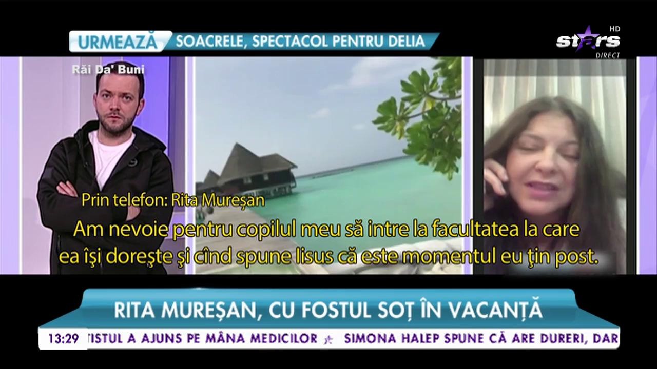 Despărțiți, dar împreună. Rita Mureșan. cu fostul șot în vacanță