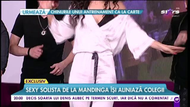 Mandinga, lecții de dans pentru colegii ei