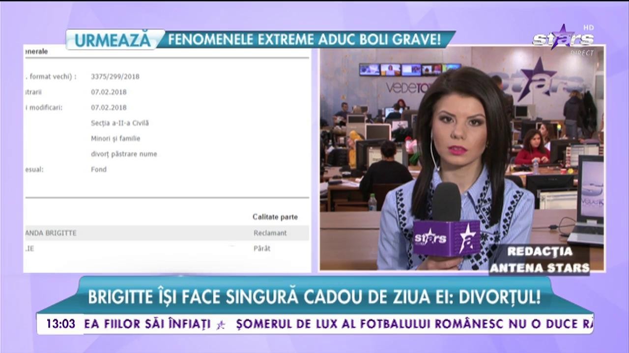 Brigitte divorțează de Ilie Năstase Ce îi cere bruneta în document