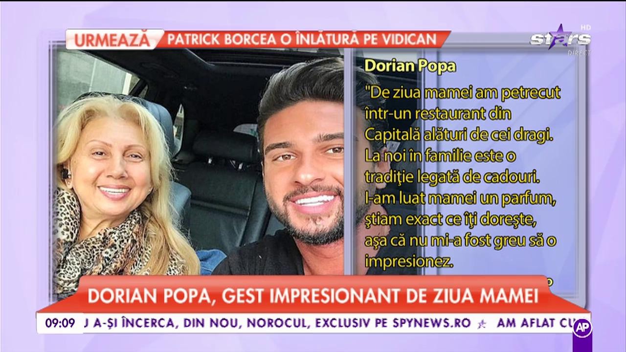 Petrecere în familia "Asia Express". Dorian Popa, gest impresionant de ziua mamei: "Datorită ei sunt omul de astăzi"