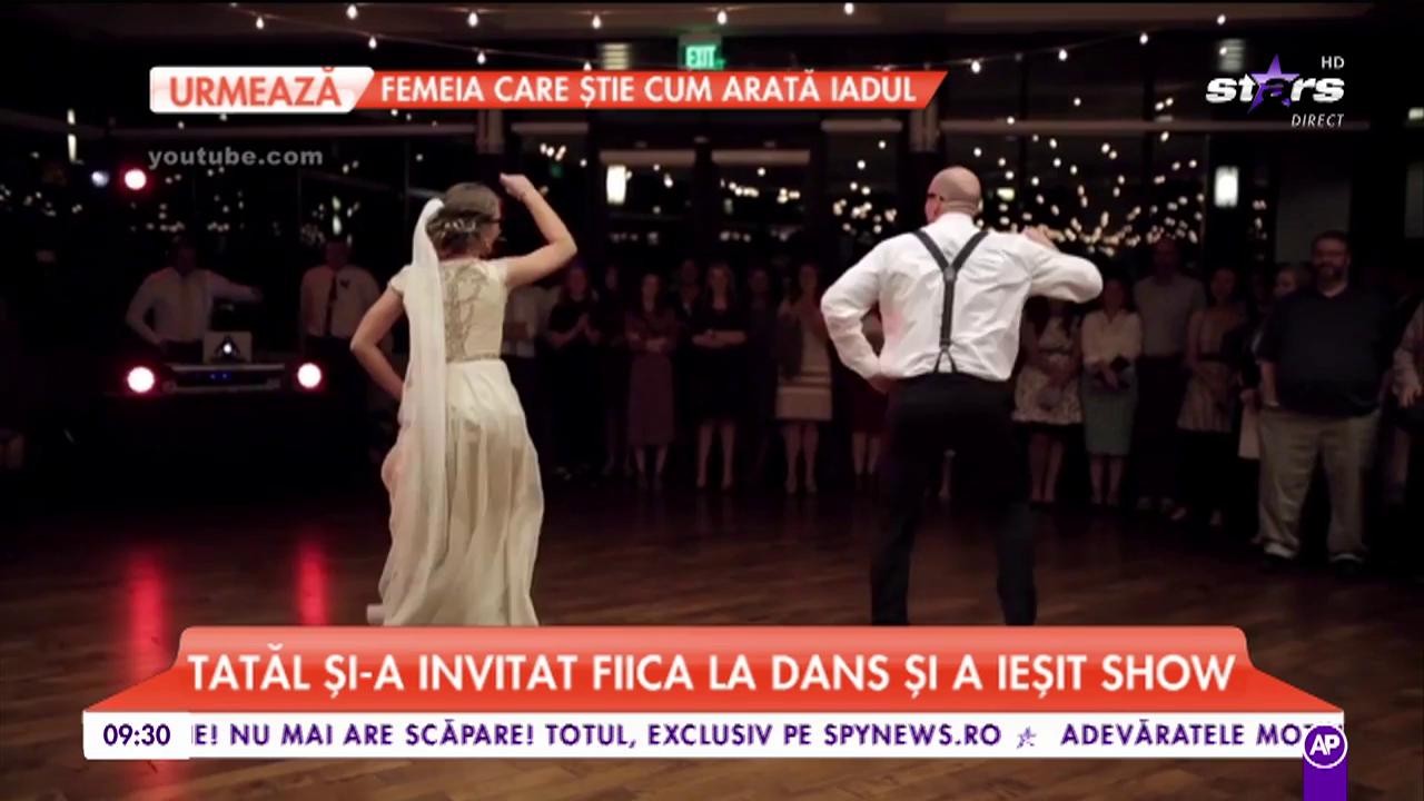 Tatăl și-a invitat fiica la dans și a ieșit show. De ce surprize au avut parte nuntașii