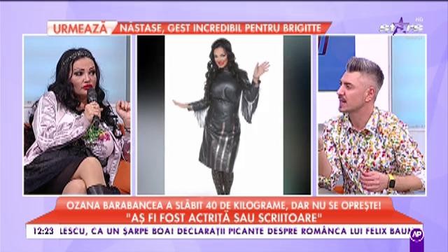 Ozana Barabancea a slăbit 40 de kilograme, dar nu se oprește: ”Aș fi fost actrișă sau scriitoare”