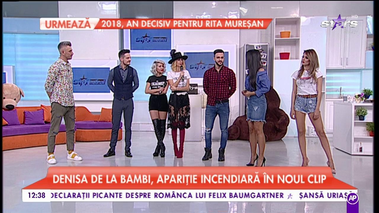 Denisa de la Bambi, apariție incendiară în noul clip