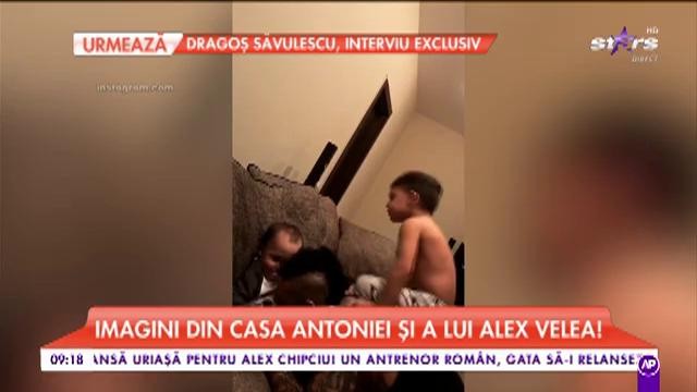 Imagini din casa Antoniei și a lui Alex Velea. Baieții vedetelor, talentați de mici