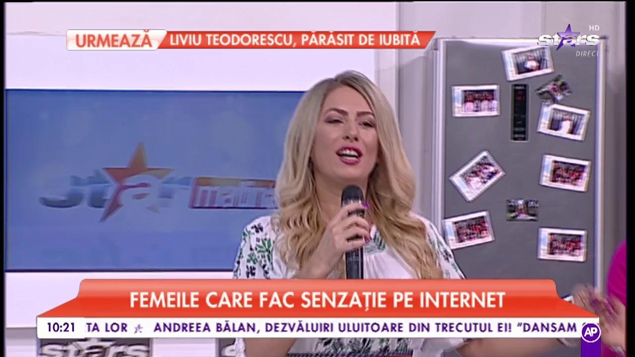 Cornela Pasăre cântă în cadrul emisiunii ”Star Matinal”