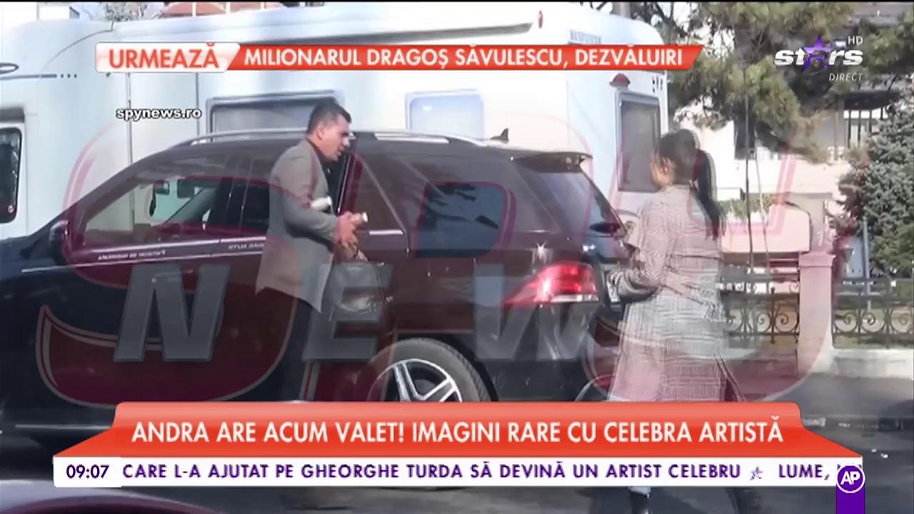 Andra are acum valet! Imagini rare cu celebra artistă