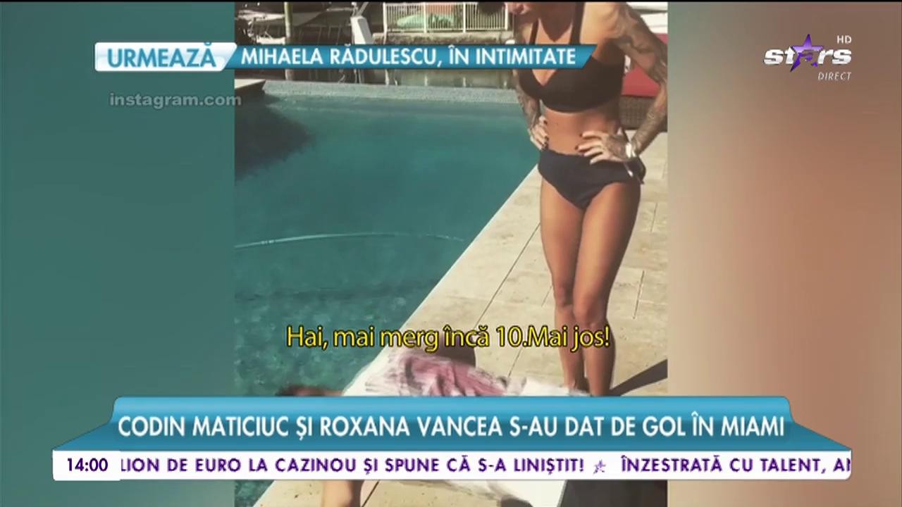 Codin Maticiuc și Roxana Vancea s-au dat de gol &icirc;n Miami