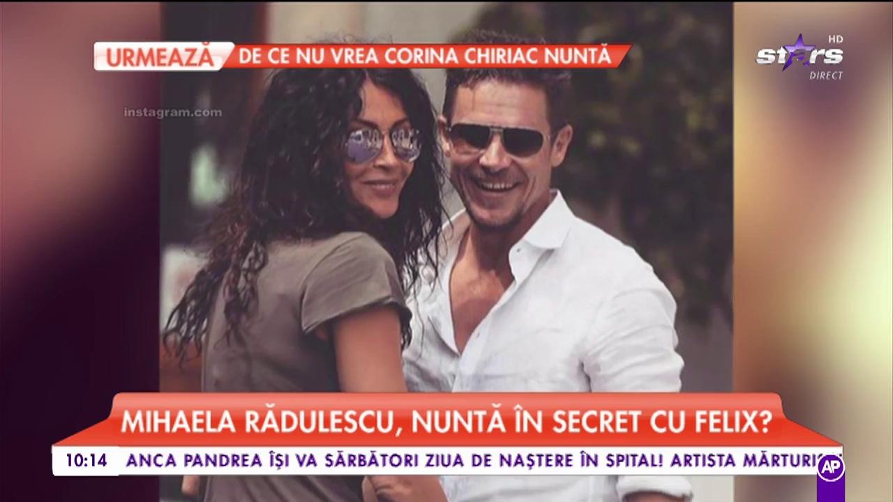 Mihaela Rădulescu, nuntă în secret cu Felix? Cum s-au dat singuri de gol