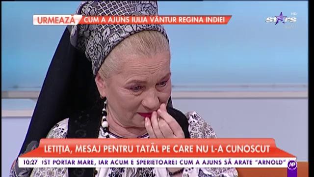 Letiția, mesaj pentru tatăl pe care nu l-a cunoscut: „Tată, mi-aș dori să pot să-ți cânt ție și mamei măcar o melodie de dragoste”