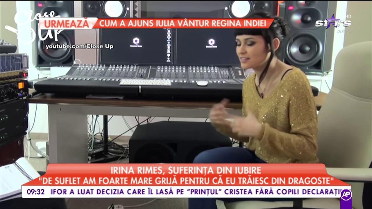 Irina Rimes, suferință din iubire: „Aproape toate piesele sunt făcute pentru cineva”