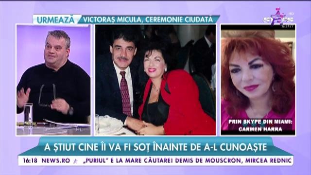 A știut cine &icirc;i va fi soț &icirc;nainte de a-l cunoaște. Nici Moarte nu a reușit să-i despartă pe Carmen Harra și soț