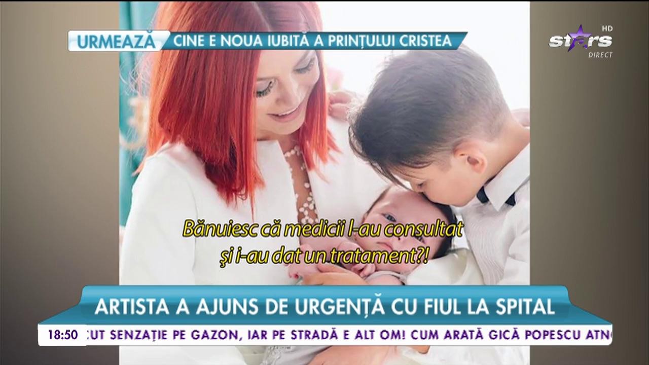 Clipe de coșmar pentru Elena Gheorghe. Artista a ajuns de urgență cu fiul la spital