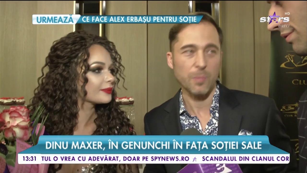 Cerere &icirc;n căsătorie, cu repetiție. Dinu Maxer, &icirc;n genunchi &icirc;n fața soției sale