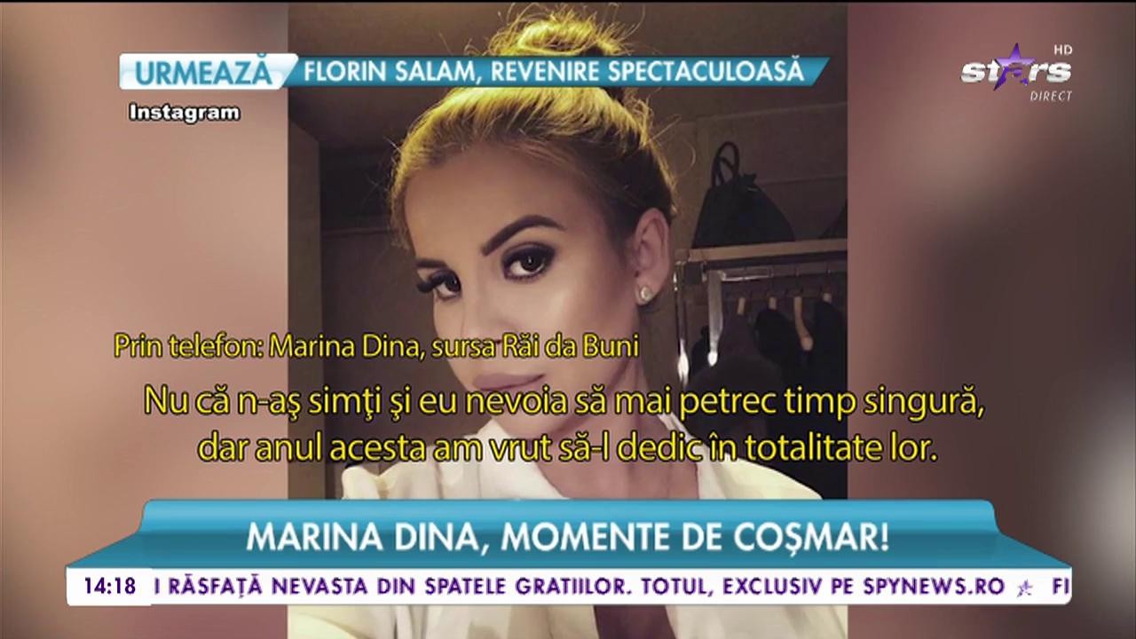 Marina Dina, momente de coșmar! Căt de greu i-a fost frumoasei blonde cu gemenii ei