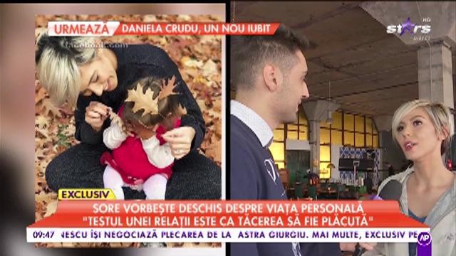 Sore vorbește deschis despre viața personală: „Pe noi doi copilul ne-a unit foarte mult”