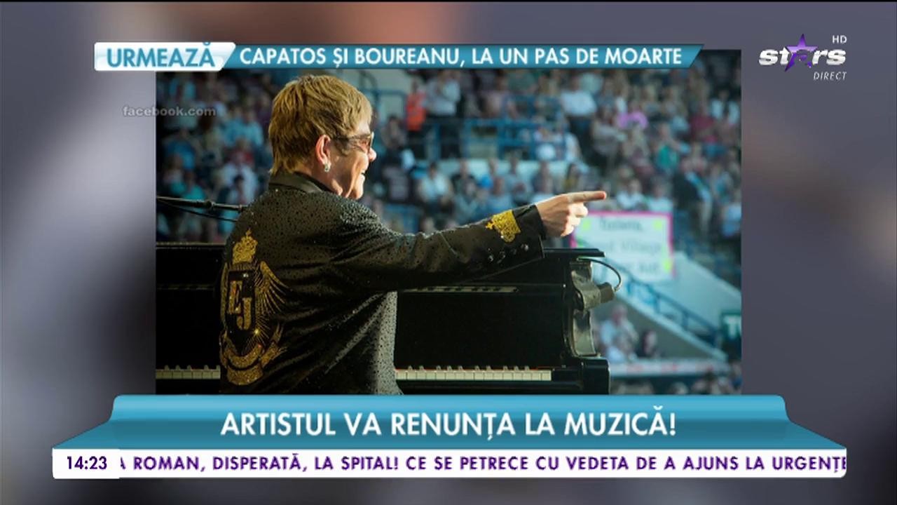 Elton John, lovit &icirc;n timpul unui concert. Artistul a renunțat la muzică!