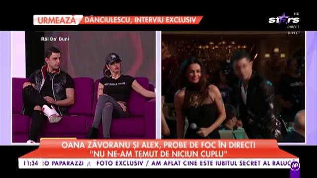 Oana Zăvoranu şi Alex, probe de foc în direct! „Nu ne-am temut de niciun cuplu”