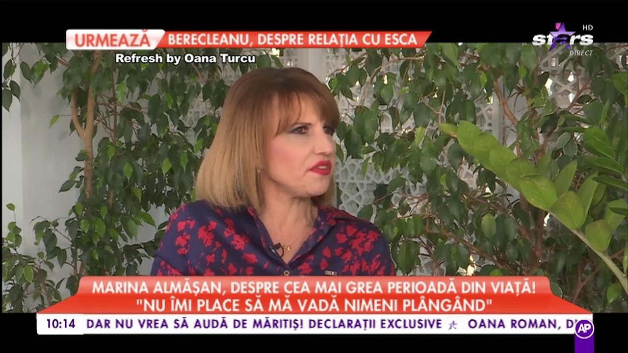 Marina Almășan, despre cea mai grea perioadă din viață: „Nimeni nu trebuie să vadă supărarea mea”