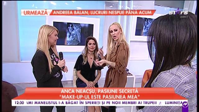 Anca Neacșu, pasiune secretă: „Make-up-ul este pasiune mea”